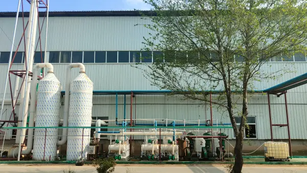 Chemical production facility interior