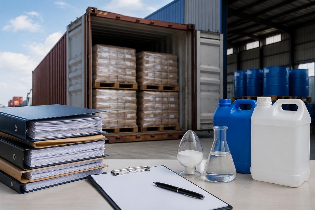 Customs clearance documentation for Chinese food additives