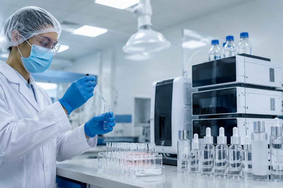 Cosmetic peptide stability testing and formulation compatibility