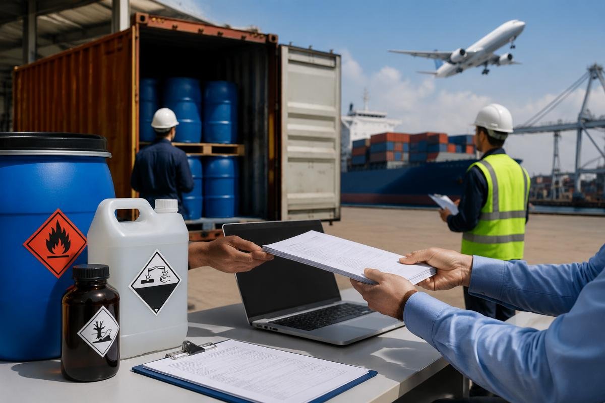 Dangerous goods documentation flow